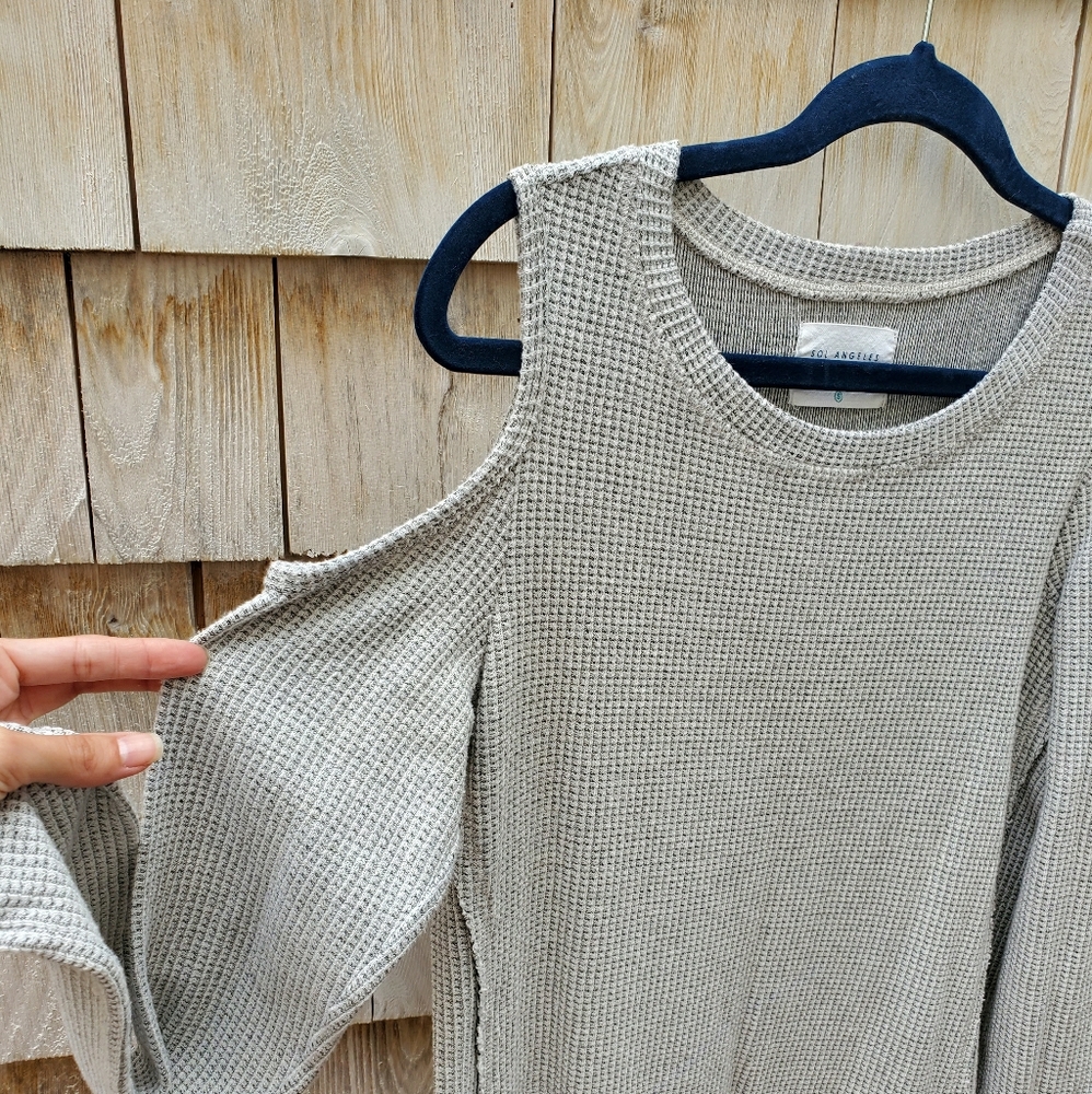 Anthropologie Cold Shoulder Midi dress